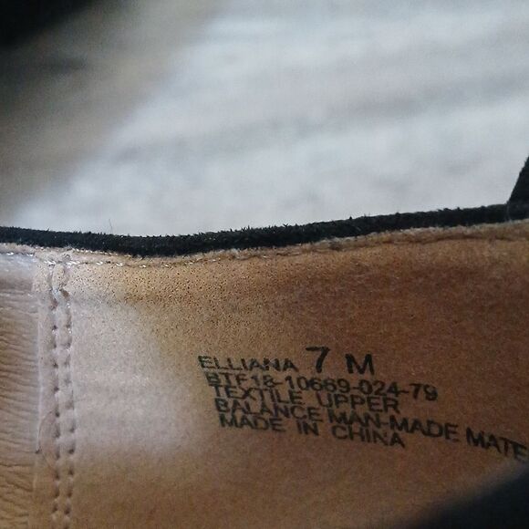 Baretraps Elliana Black Suede Flat with Leopard Print Women SZ 7M - Picture 8 of 8